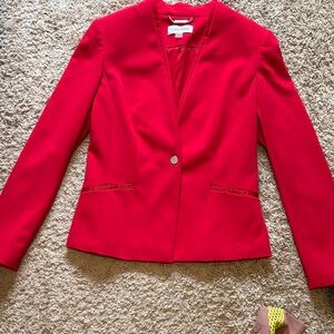 Calvin Klein Red Women's Blazer